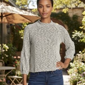 White Willow New Nordstrom Mock Neck Sweater Size M